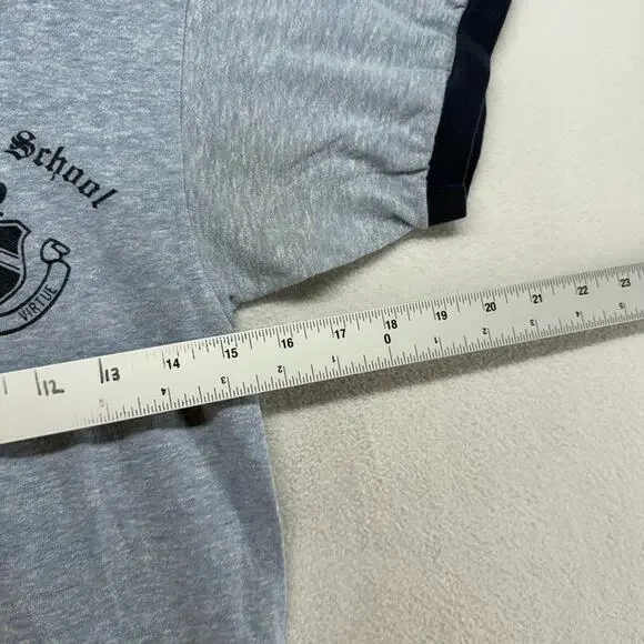 Vintage St Johns Shirt Mens Medium Blue Champion Ringer 80s Single Stitch USA - Picture 5 of 9